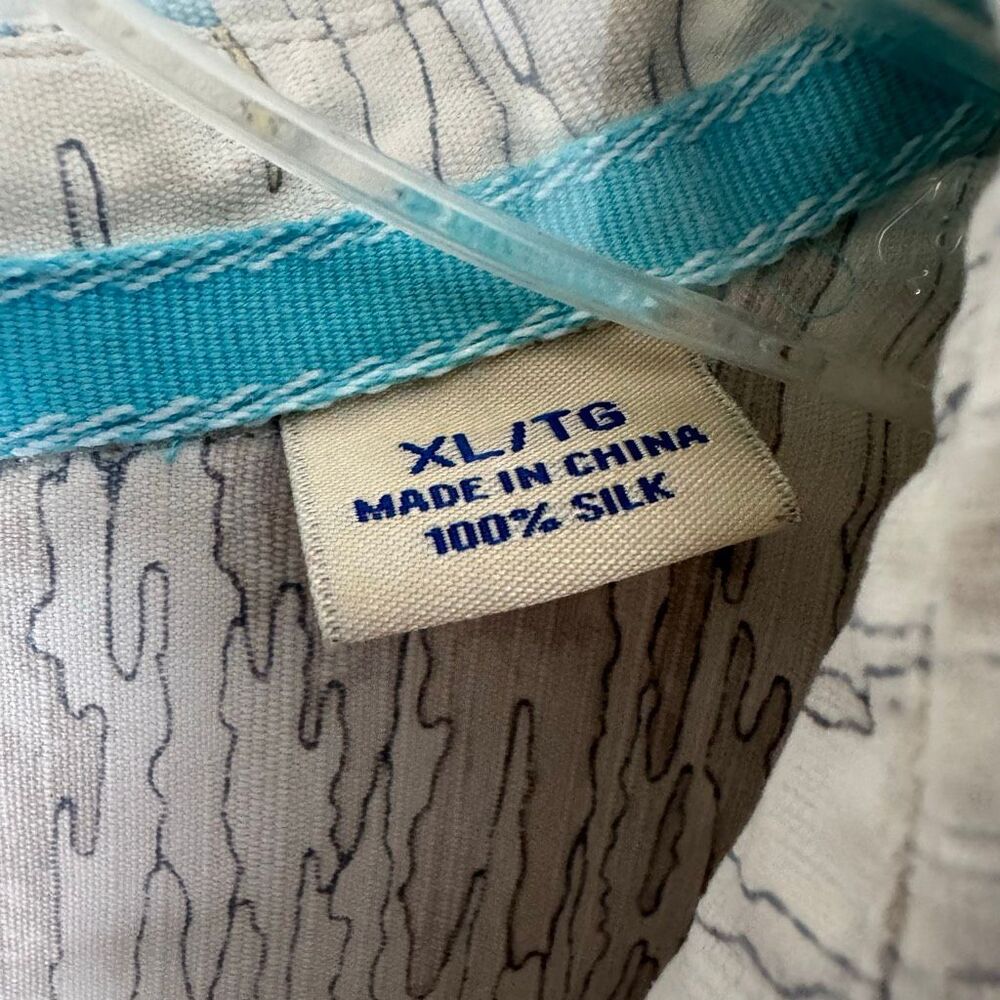 Tommy Bahama 100% Silk Tropical Hawaiian Surf Shirt Size XL - Picture 5 of 6